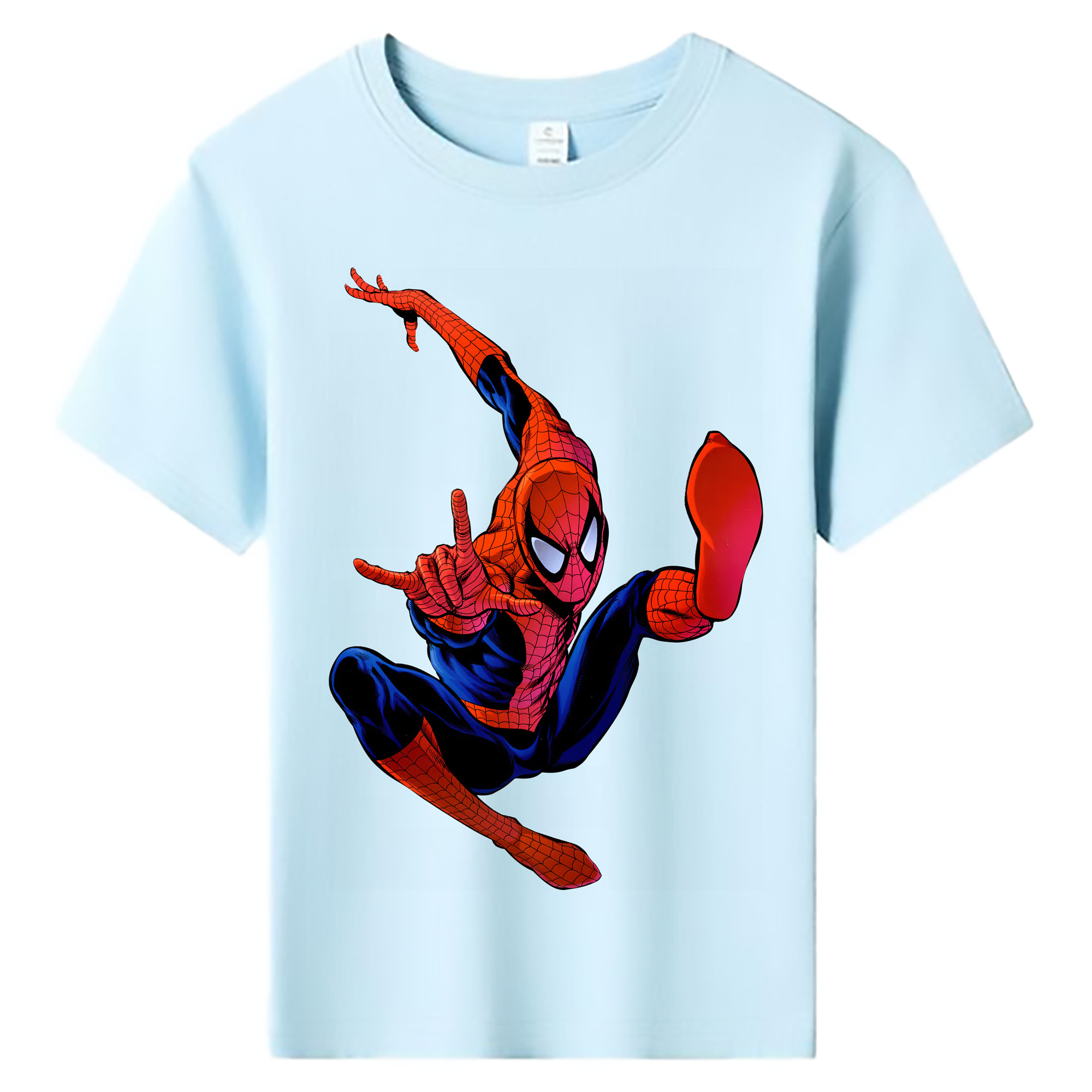 （画像用） Spider Man スパイダーマン 綿100％キッズTシャツ（フロントプリント）